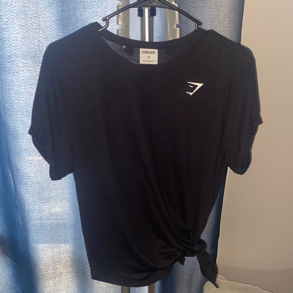 Light weight black Gym Shark workout shirt